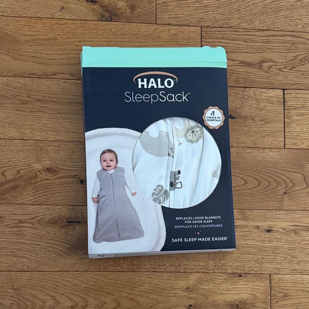Halo SleepSack in Gray and White